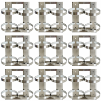 Support d'extincteur en acier inoxydable flexible, installation facile, utilisation multi-scénarios, support fixe de haute qualité