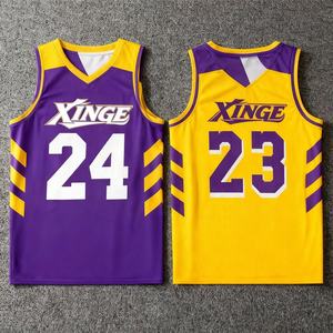 Maillots de basket personnalisés, hauts en mesh respirants et à séchage rapide pour sports d'été, personnalisez le design de votre marque, gilets de basket unisexes - Product Image 1