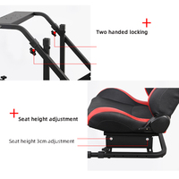Nouveau support de volant de jeu professionnel avec siège, ensemble simulateur de course automobile et chaise pour jeux vidéo