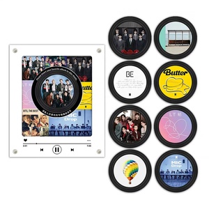 Imán de Refrigerador Luminoso Giratorio con NFC Personalizado de la <span class=keywords><strong>Gira</strong></span> Mundial de BTS, Sensor Táctil, Reproduce Música, Imán de Refrigerador KPOP, Decoración para <span class=keywords><strong>el</strong></span> Hogar, Regalo para Fans del Ejército de BTS - Product Image 4