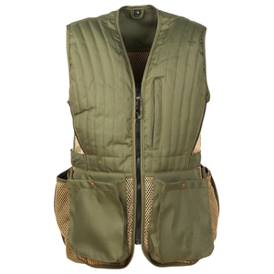 Gilet de tir à l'argile pour homme, respirant, dos en maille, multi-poches, fermeture éclair intégrale, pour la chasse et le tir au skeet, vente en gros OEM - Product Image 1