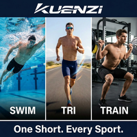 Maillots de bain athlétiques personnalisés Kuenzi avec logo, vente en gros d'usine, jammers de natation en nylon, maillots de bain de compétition à marque privée pour hommes