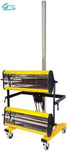 Secador de Mano Móvil de 2100W con 360 °   Lámpara de Pintura Infrarroja Aoma con Función de Temporizador y Temperatura Ajustable, con Ruedas Giratorias - Product Image 4