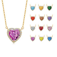 Collier pendentif en argent sterling 925 de luxe pour la Saint-Valentin, bijoux fins, forme de cœur, pour femmes, cadeaux