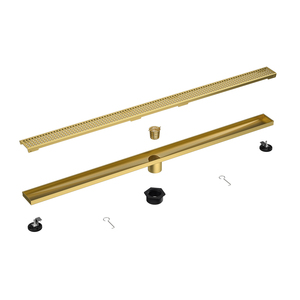 Oem dịch vụ vàng hình chữ nhật 304 thép không gỉ dài cống sàn tuyến vòi hoa sen xả với <span class=keywords><strong>cupc</strong></span> chứng nhận - Product Image 2