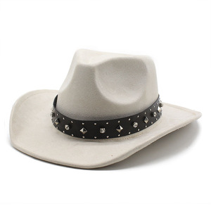 Sombrero <span class=keywords><strong>de</strong></span> Vaquero Grande <span class=keywords><strong>de</strong></span> Gamuza para Primavera y Otoño, Estilo Simple y Moderno, Retro, Color Sólido, Suave, para Fiestas, para Hombre y Mujer, Estilo Europeo y Americano - Product Image 2