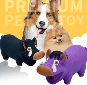 Jouet <span class=keywords><strong>à</strong></span> mâcher durable en latex pour <span class=keywords><strong>sanglier</strong></span> sauvage, 18x7cm, chiens moyens/grands, son animal amusant, soulagement du stress, soins bucco-dentaires - Product Image 3