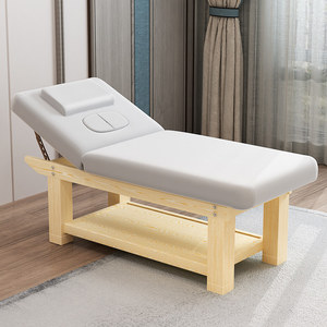 Cama de belleza comercial de alta gama de madera maciza para spas, mesa de masaje de madera con abertura en el pecho para la medicina tradicional <span class=keywords><strong>china</strong></span> <span class=keywords><strong>Tuina</strong></span> - Product Image 1
