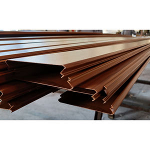 एल्यूमीनियम लकड़ी के दिखने रैखिक बैफल छत लकड़ी सजावट सतह धातु एल्यूमीनियम छत पैनल जिम/कार्यालय भवन के लिए - Product Image 2