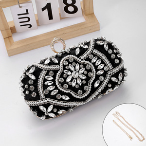 Sac de soirée de luxe en strass étincelants de haute qualité, pochette scintillante, sac à main de luxe pour mariage et fête, grands sacs de soirée en cristal tendance - Product Image 5