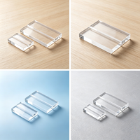 Support de table polyvalent en acrylique pour cartes, panneaux, numéros et plaques nominatives – Supports en acrylique, bases pour cartes de visite, porte-menus, plusieurs tailles