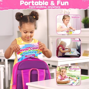 Livres de coloriage à l'eau pour tout-petits, animaux marins, livres de coloriage à l'<span class=keywords><strong>aquarelle</strong></span>, ensemble de livres de coloriage pour enfants, art éducatif - Product Image 5
