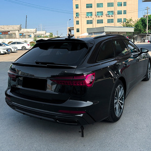 Aileron de coffre arrière Audi A6 C8 Avant, noir piano, texture carbone, 2019-2024, style bec de canard, modification ABS - Product Image 1