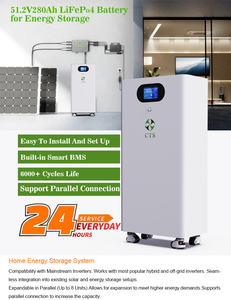 แบตเตอรี่เก็บพลังงานแสงอาทิตย์ CTS 51.2V 280Ah 10-15kWh ระบบอัจฉริยะติดผนังแบบออฟกริด CAN IP54 รุ่น CTS-LR51100 - Product Image 3