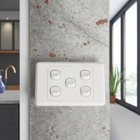 Prise électrique australienne, prise murale 4 gangues, 2 voies, 10 ampères, interrupteur mural intelligent électrique, 250 V max. Fabricant de matériel électrique domestique