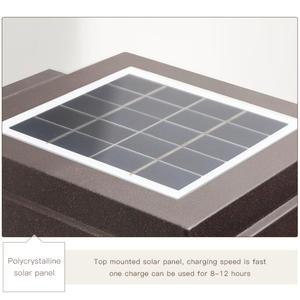 Lanterne Applique Murale Moderne Extérieur Porche Patio Luminaire Extérieur LED Rectangle Sconce 5CCT IP65 Anti-UV PC Photocellule Capteur - Product Image 3