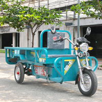 Haute qualité en acier déchargement automatique Tricycle électrique à trois roues Cargo moto corps ouvert certifié EEC 400kg + charge utile