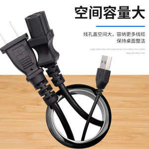 Cache-câbles perforé en nylon durable pour gestion des fils de bureau, marque GQK, facile à installer, fabriqué au Fujian - Product Image 4