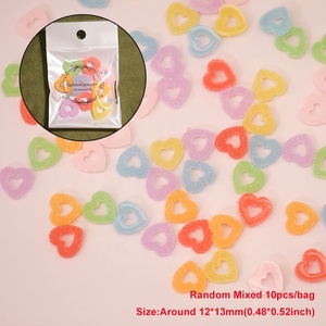 Paso Sico Super brillante brillo lindo caramelo resina púrpura DIY 3D Nail Art Charms moda manicura accesorios Decoración - Product Image 2