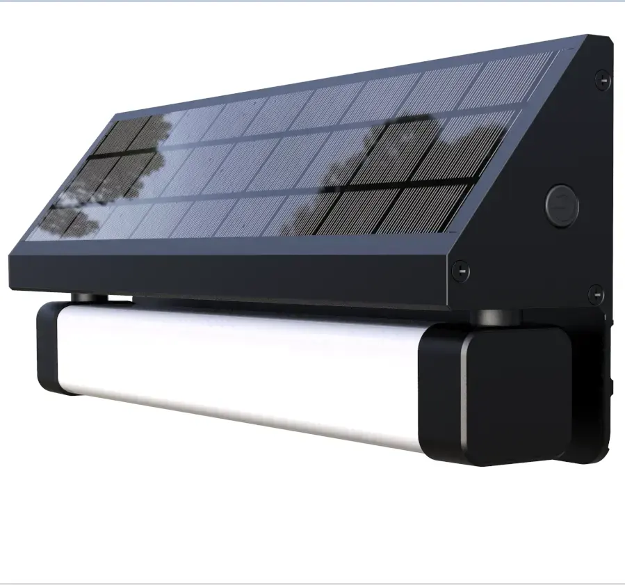 बड़ी बिक्री आउटडोर एलईडी ट्यूब प्रकाश समायोज्य सौर एलईडी गोदाम doorplate उद्यान की दीवार प्रकाश 2023