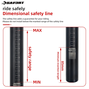 <span class=keywords><strong>Tige</strong></span> <span class=keywords><strong>de</strong></span> <span class=keywords><strong>selle</strong></span> à suspension SAFORT SP18 27.2/30.9/31.6 à quatre bras pour <span class=keywords><strong>VTT</strong></span> XC tout-terrain, <span class=keywords><strong>amortisseur</strong></span> à quatre liaisons pour la conduite sur route - Product Image 6