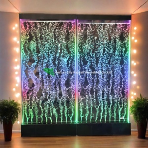 Écrans et cloisons en acrylique pour murs d'eau à bulles LED sur mesure - Product Image 1