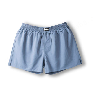 Manufacturer 100%cotton Custom Woven Cotton Solid Color Oversized Mens <b>Pants</b> Men <b>Boxer</b> Shorts With logo - Product Image 1