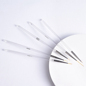 5Pcs/Set Nail Liner Brush Transparent Brush Nail Printing Drawing Vines Leaves <b>Grids</b> Lines Manicure Art Decoration Tools - Product Image 2