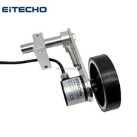 Compteur de pas 1000 impulsions, encodeur rotatif à roue poussoir-tiroir avec roue en caoutchouc antidérapante de 200mm, 250mm, 300mm, 360mm, 400mm, 500mm, type T