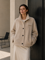 Manteau d'hiver en laine pour femme, simple boutonnage, fourrure de mouton de haute qualité, épais et doux, vêtement d'extérieur décontracté, vente en gros, directement de l'usine