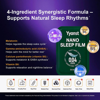 Comprimés oraux de mélatonine et de vitamines B5 et B6 sans sucre, de haute qualité, sous marque privée, pour favoriser le sommeil et améliorer la qualité du sommeil.