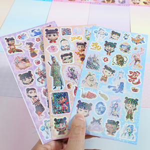 Tùy Chỉnh Dán Dễ Thương Kawaii Phim Hoạt Hình Không Thấm Nước Nụ Hôn Cắt Sticker Tấm Tùy Chỉnh In Ấn Giấy Vinyl Dán Tấm Cho Trẻ Em - Product Image 2