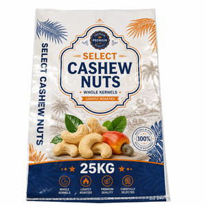 Sacchi <span class=keywords><strong>di</strong></span> Arachidi <span class=keywords><strong>di</strong></span> Qualità da 10kg, 25kg, 50kg, Grado Selezionato, Antipolvere, Antiscivolo, in PP Tessuto Laminato BOPP con Stampa per Supermercati - Product Image 1