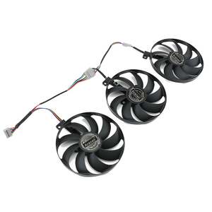 พัดลมระบายความร้อนการ์ดจอ T129215SU 7 พิน สำหรับ ASUS ROG STRIX-<span class=keywords><strong>GeForce</strong></span> RTX 2060 2070 Super 2080 2080 Ti หรือ RX <span class=keywords><strong>5600</strong></span> <span class=keywords><strong>XT</strong></span> RX 5700XT - Product Image 1