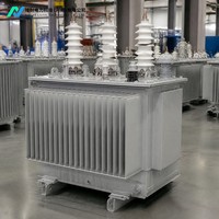Transformateur de distribution triphasé immergé dans l'huile 200 kVA 10 kV 480 V, transformateur abaisseur de puissance, transformateur de sous-station IEC60076