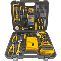 Nouvel arrivage : Kit combiné perceuse sans fil multifonctionnelle, outil domestique et ensemble de travail du bois pour artisans et mécaniciens, alimentation par batterie, CE