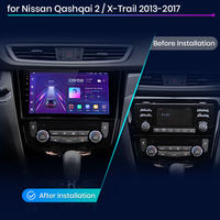 Autoradio Junsun V1 EU Stock CarPlay Android Auto avec navigation pour Nissan Qashqai J11 X-Trail 3 T32 2013-2017