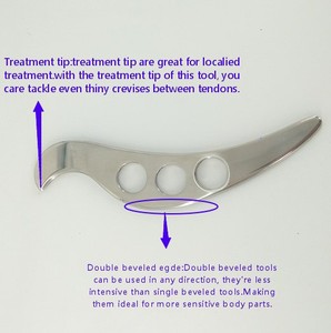 Robustes Gua Sha <span class=keywords><strong>Massage</strong></span> werkzeug aus Edelstahl für den Körper IASTM Myo fascial Release Tools für die Physiotherapie Narbe Weichgewebe - Product Image 4
