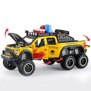 Hot-saling 1/28 Scale Raptor F150 Off-road Model Car Alloy Pull Back Diecast Toy Car