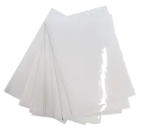 กระดาษสติกเกอร์เคลือบเงาสูง PET PVC A4 ขนาด 4x6 นิ้วกันน้ําคุณภาพสูง