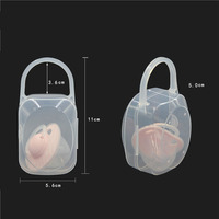 Hygiène Sécurité Bébé Produit Bébé Anneau De Dentition Sucette Boîte En Plastique Factice Sucette Cas Bébé Accessoire