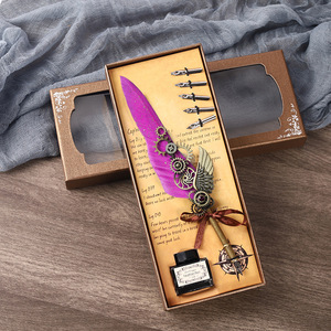 Set Regalo di Penne Stilografiche di Alta Qualità, <span class=keywords><strong>Penna</strong></span> di Lusso Personalizzata con Piuma per Scrittura, Set Regalo per Compleanno e <span class=keywords><strong>Laurea</strong></span> - Product Image 5