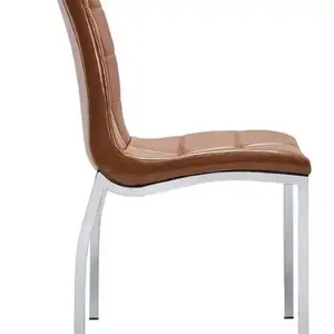 Chaise de salle à manger élégante en cuir PU pour espaces de bureau contemporains - Product Image 1