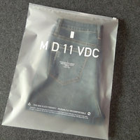Custom-clothing-ziplock-sacs givré clair t-shirt en plastique imprimé poly sac EVA sacs à fermeture éclair pour vêtements vêtements de sport