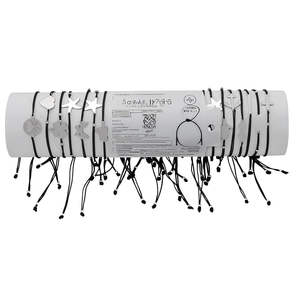 Bracciale a tubo nero in acciaio inossidabile con ciondolo a filo, braccialetti alla moda con perline, 2400 pezzi in scatola, Rif. 44830 - Product Image 2