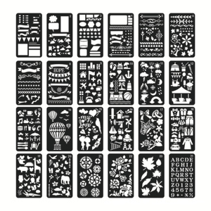 Pochoirs de peinture de <span class=keywords><strong>dessin</strong></span> d'usine ensemble de peinture murale pour enfants et adultes pochoirs de sérigraphie en PP pour la peinture sur tissu/ - Product Image 3