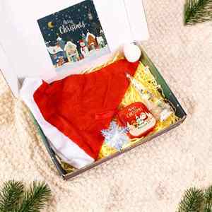 Juego de Regalo de Papel con Bola de Cristal Iluminada de Papá Noel y Muñeco de Nieve, con Diseño Digital Ecológico, Juvenil y Energético - Product Image 5