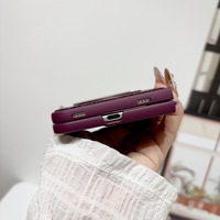 Étui de téléphone magnétique de luxe avec anneau métallique brillant et support diamanté pour iPhone Duo