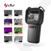 Caméra thermique LSJ S1200 pour pompiers, plage de température élevée 1200°C, résistance aux chutes de 2 m, écran LCD TFT 3,5 pouces, portée de recherche et de sauvetage 80 m/600 m