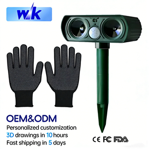 Répulsif solaire rechargeable à ultrasons pour cerfs et chats en extérieur, dissuasif <span class=keywords><strong>animal</strong></span> pour oiseaux en forme de lion - Product Image 1